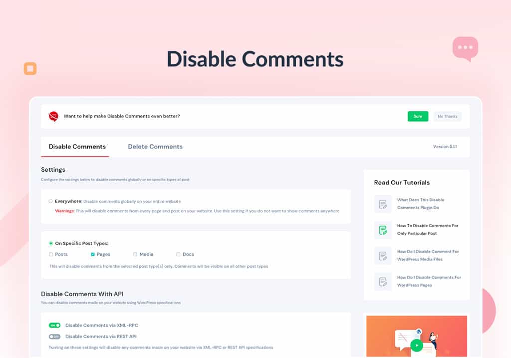 03 disable comments plugin