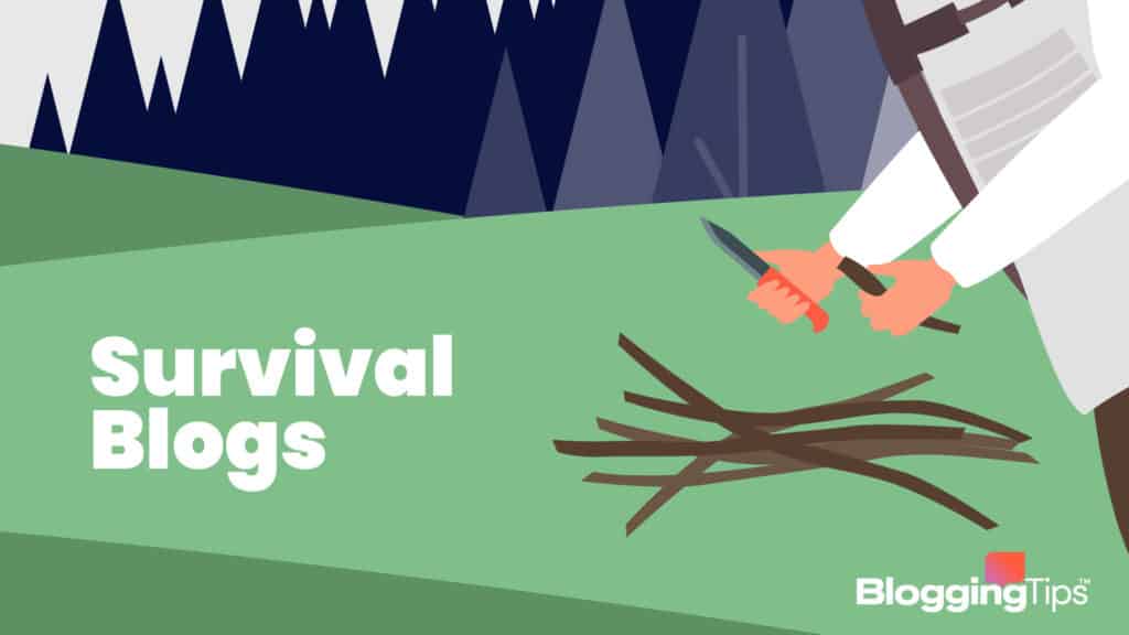 vector graphic showing an illustration of the best survival blogs