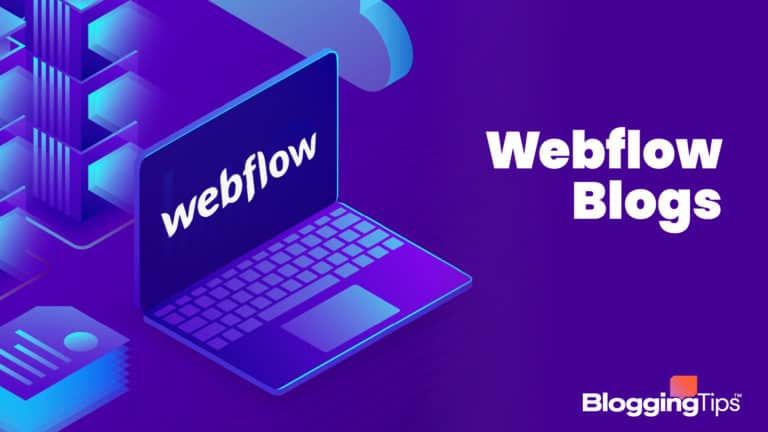 vector graphic showing an illustration of a webflow logo on a computer screen with the big block text 