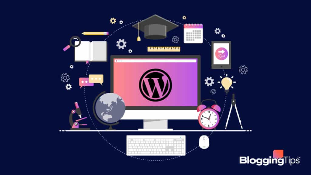 vector graphic showing an image that illustrates the best wordpress hosting for education