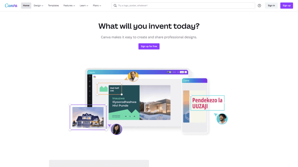 canva homepage screenshot 1 1