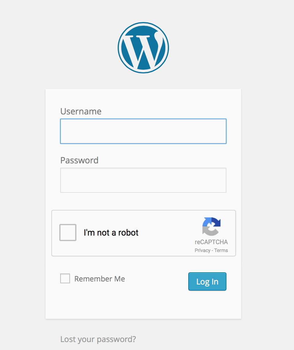 Captcha Login WordPress