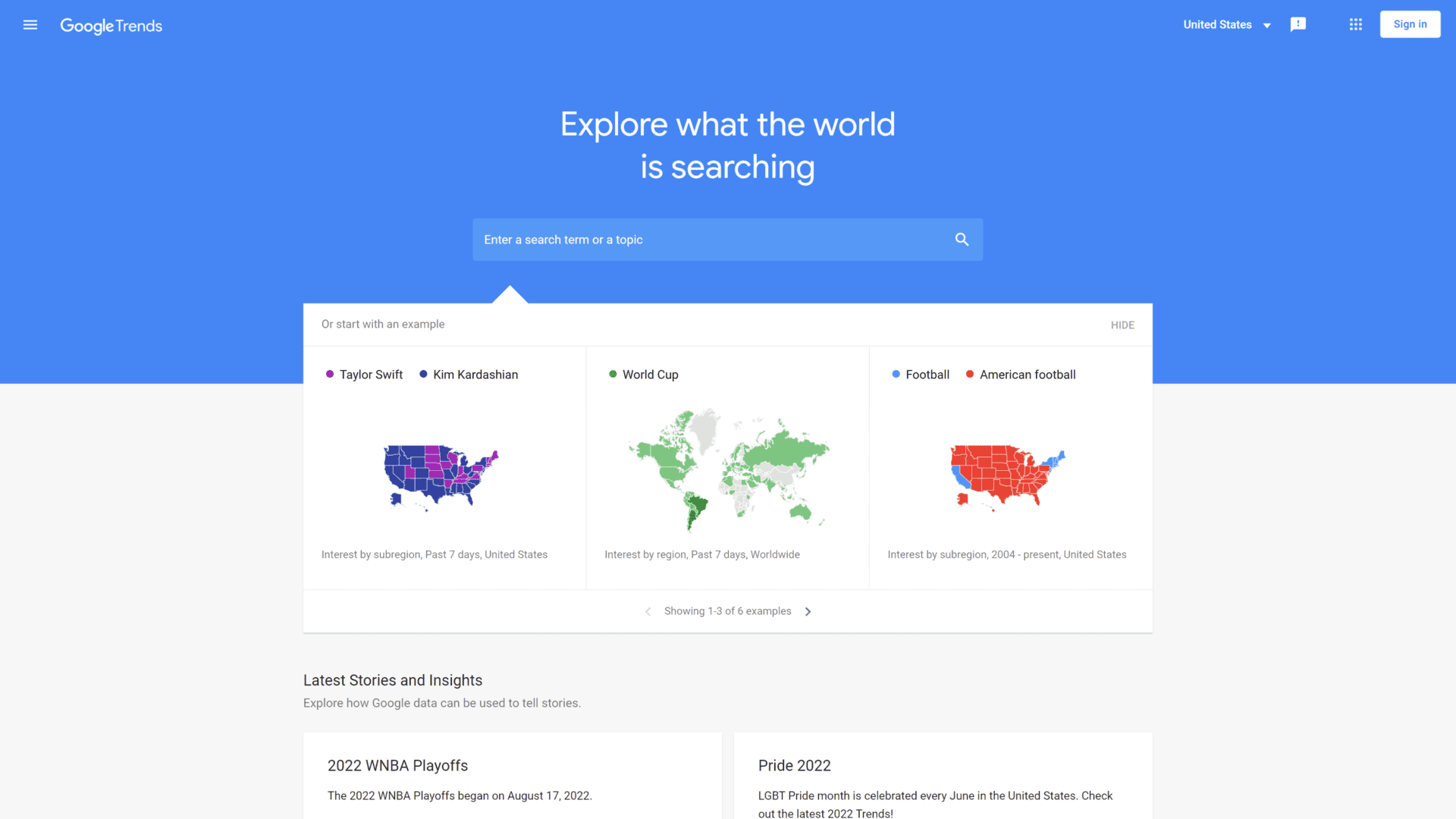 googletrends homepage screenshot 1