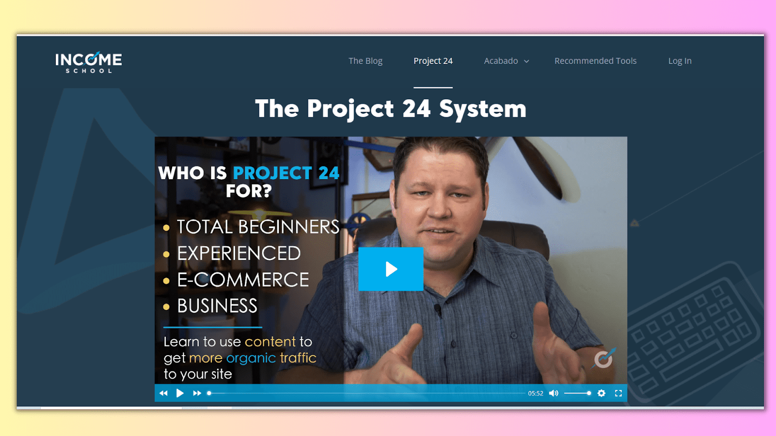 income school project 24