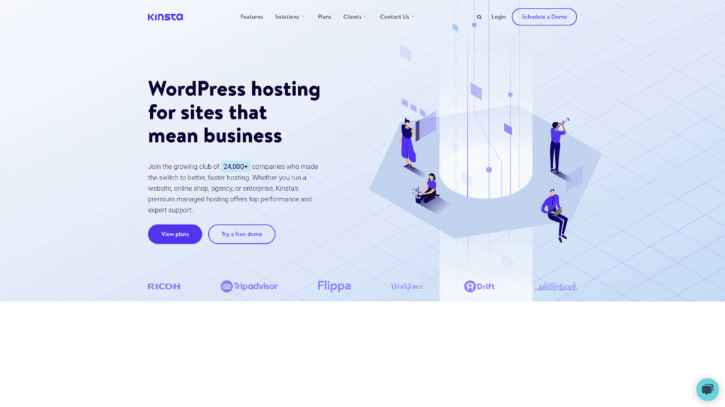 kinsta homepage screenshot 1