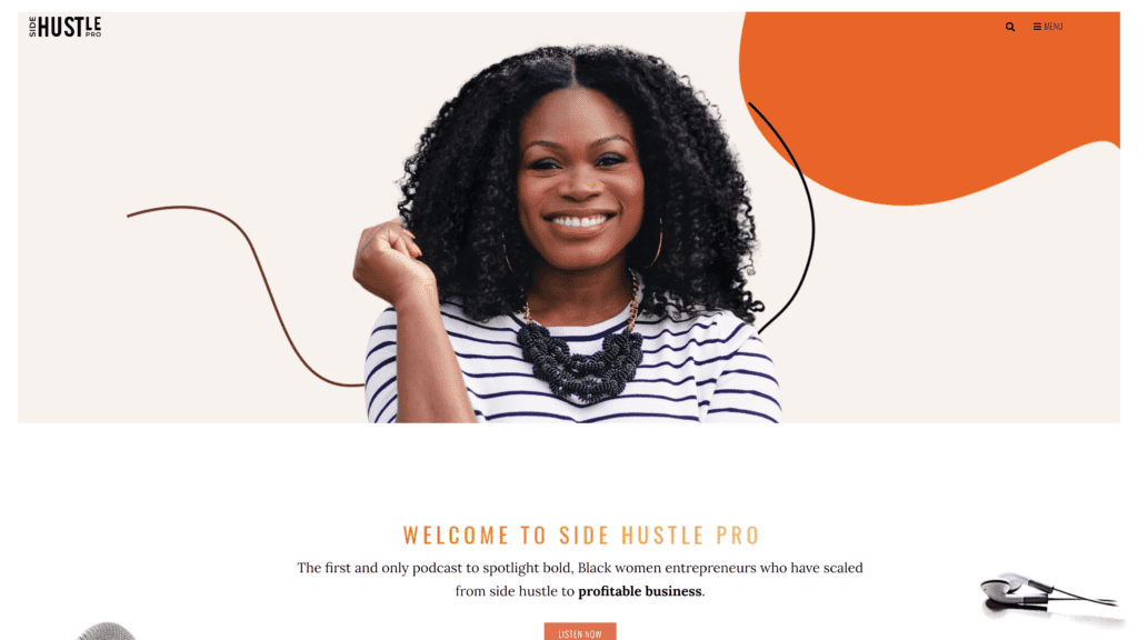 sidehustlepro homepage screenshot 1