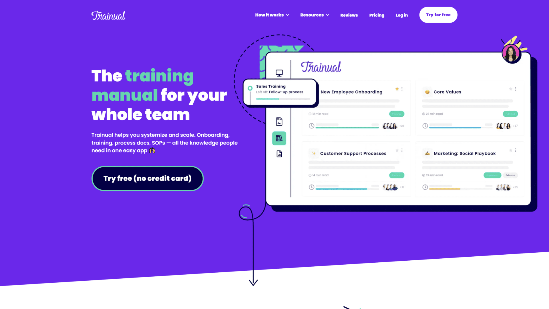 trainual homepage screenshot 1